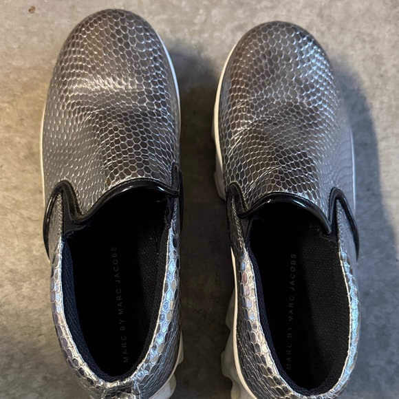 Marc By Marc Jacobs | Shoes | Marc Jacobs Metallic Patent  Marc Jacobs Metallic Slip-On Shoes